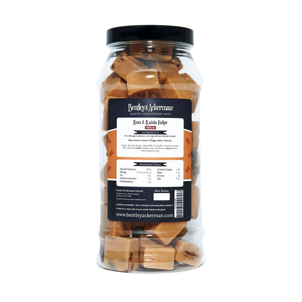 Rum and Raisin Fudge